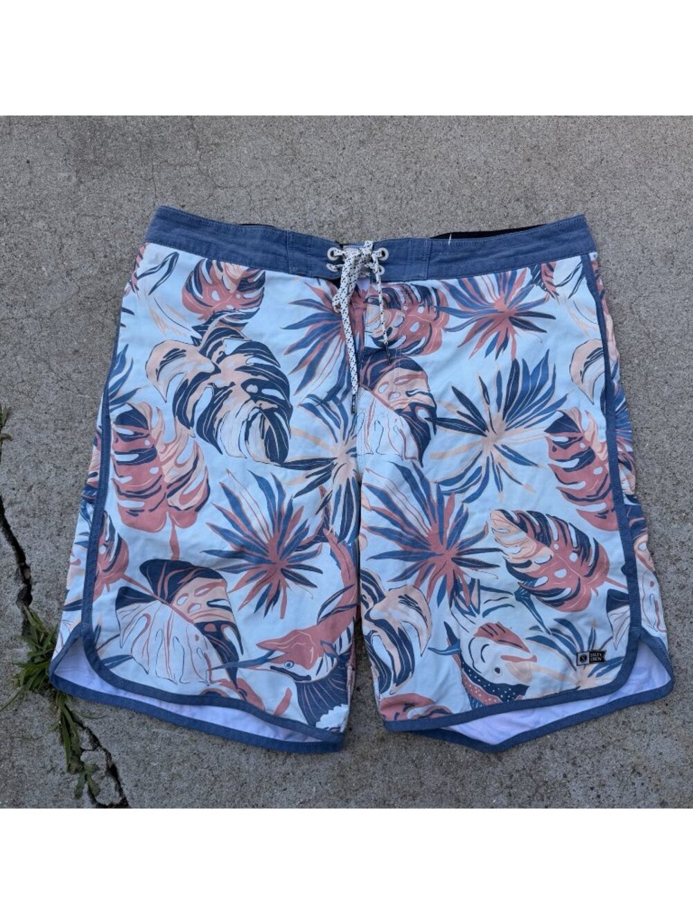 Salty Crew Mens Hawaiian Repreve Quick Dry Board Shorts Size 34